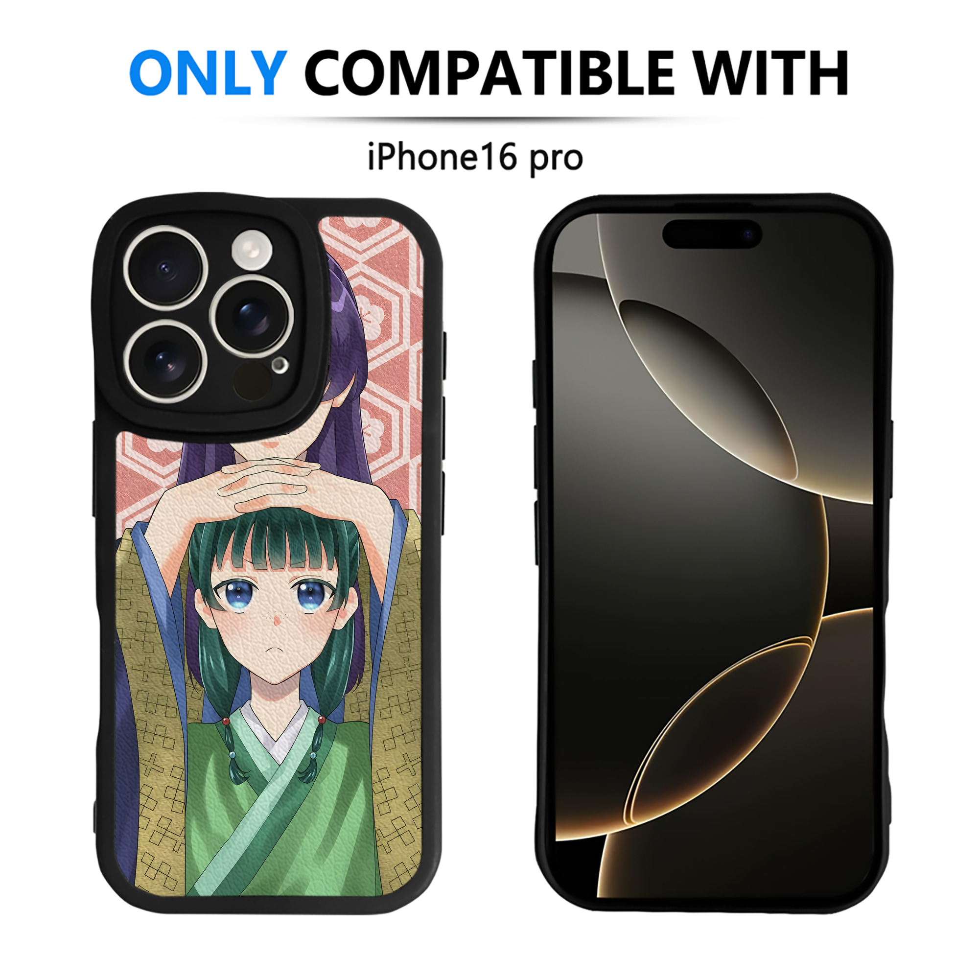 （画像用） 薬屋のひとりごと The Apothecary Diaries 【iPhone 16シリーズ対応】シリコンスマホケース（レザー調） 材質：シリコン